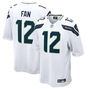 12s Seattle Seahawks Nike Game Jersey - White