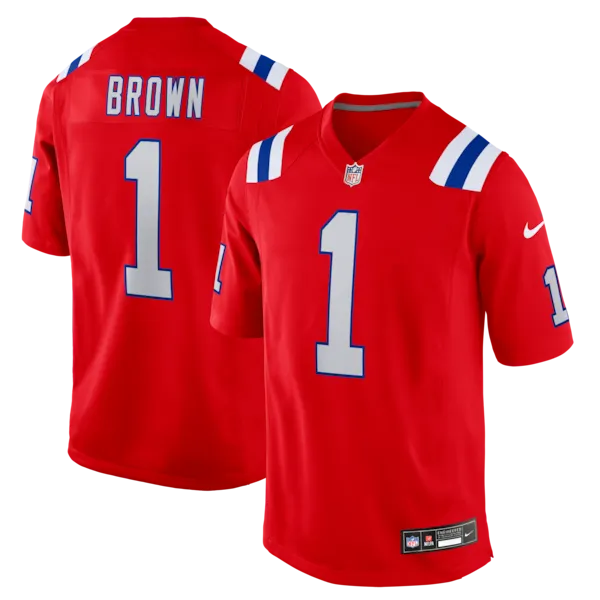 A.J. Brown New England Patriots Nike Game Jersey - Red